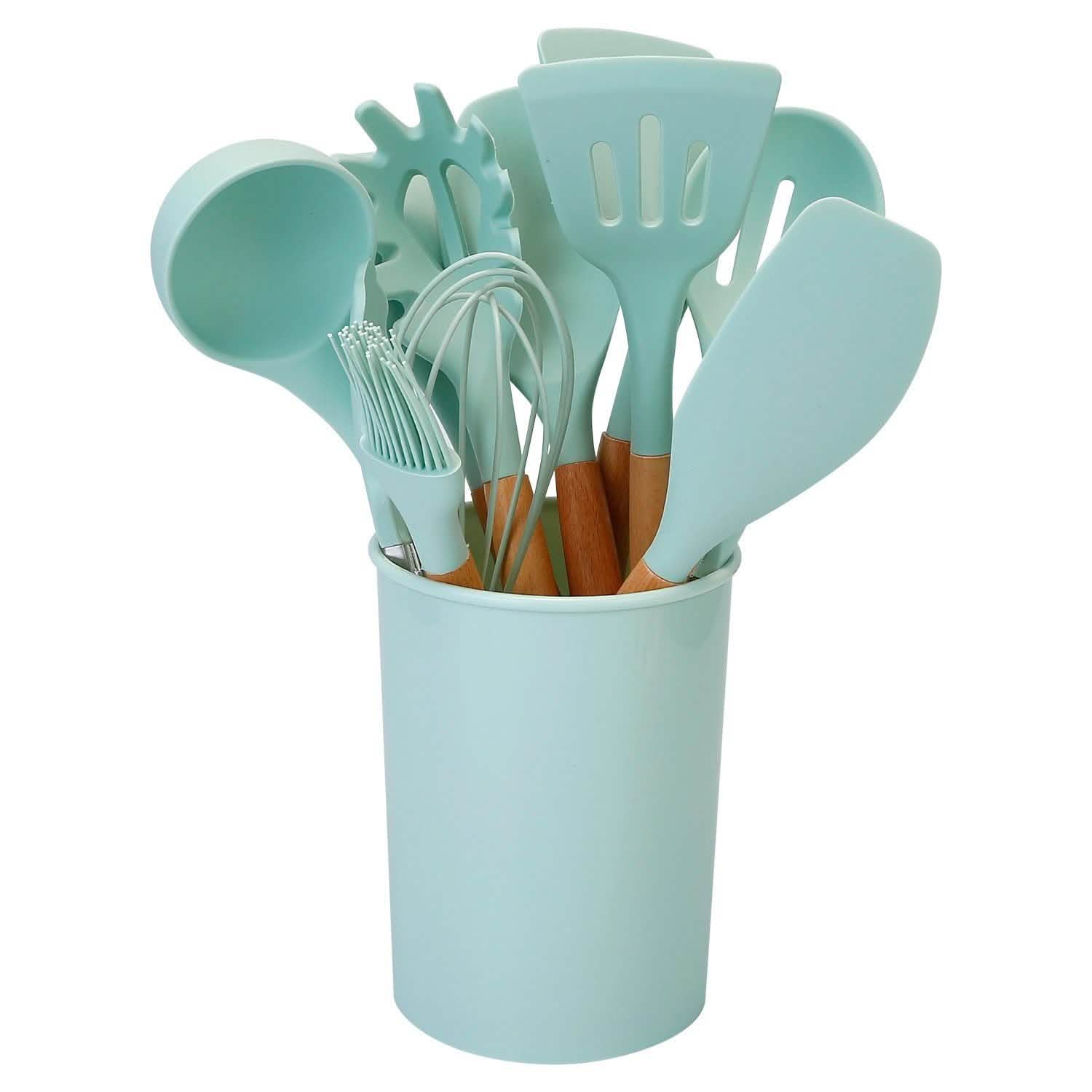 11-Piece: Silicone Cooking Utensil Set